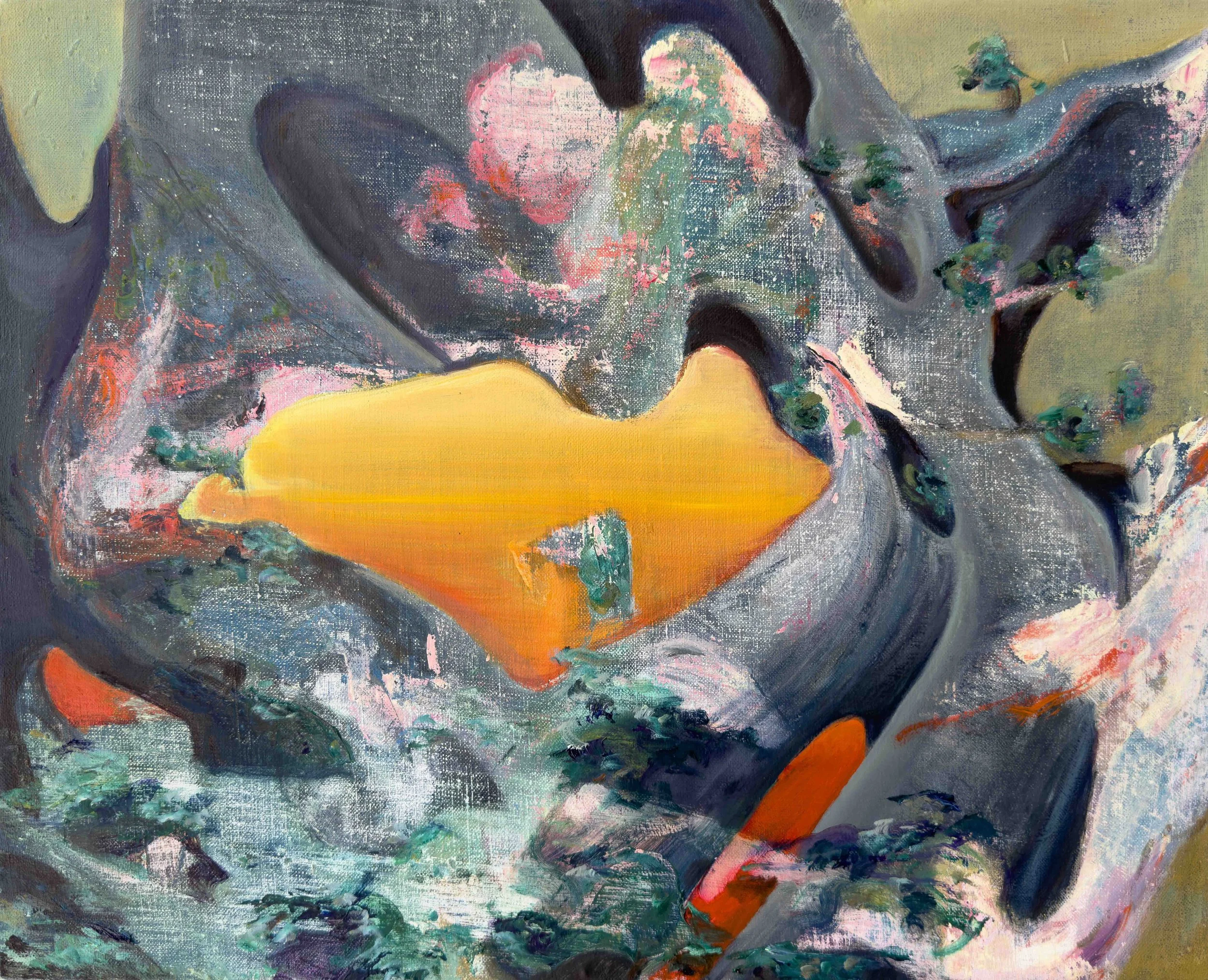 Heartbeats, oil on canvas, 50x40 cm, 2025