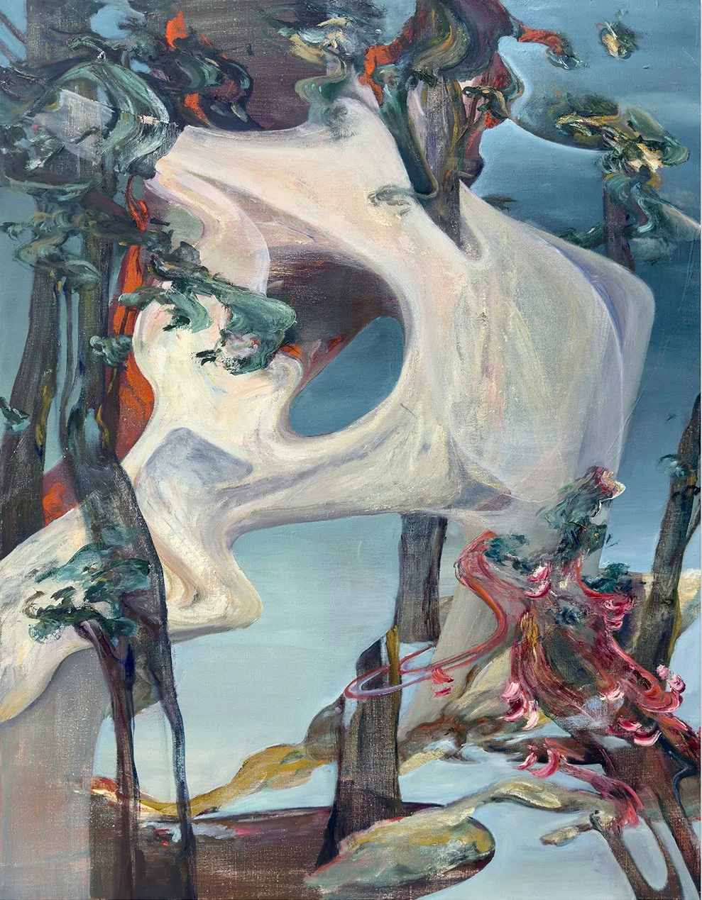 Jour d'hiver, oil on canvas, 130x100 cm, 2025