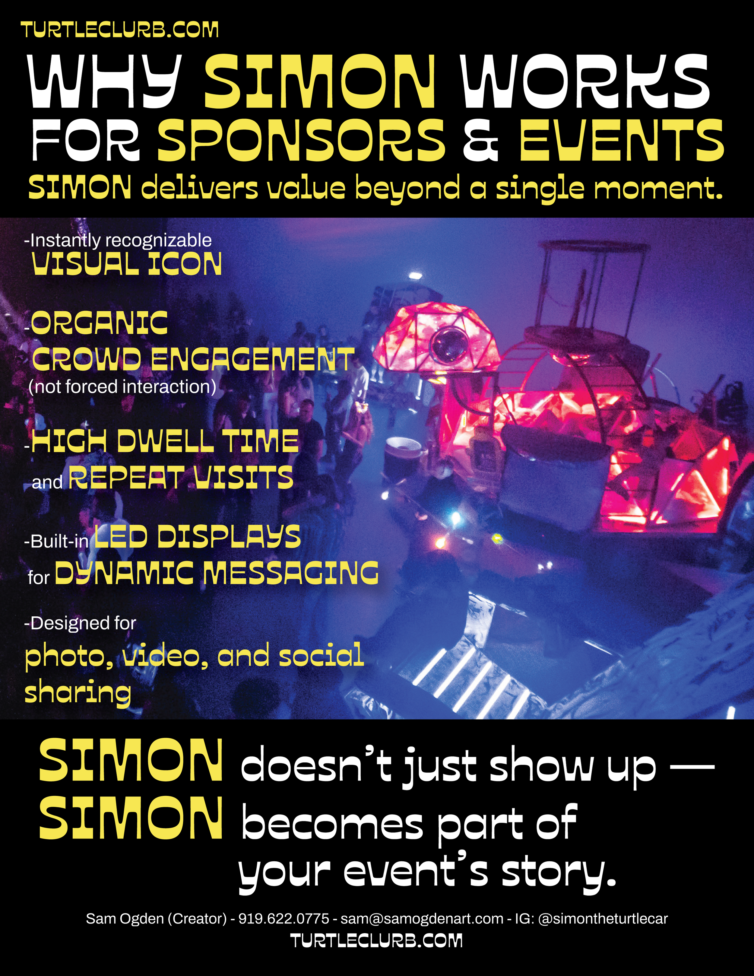 SIMON the TURTLE Touring Experiential Activations