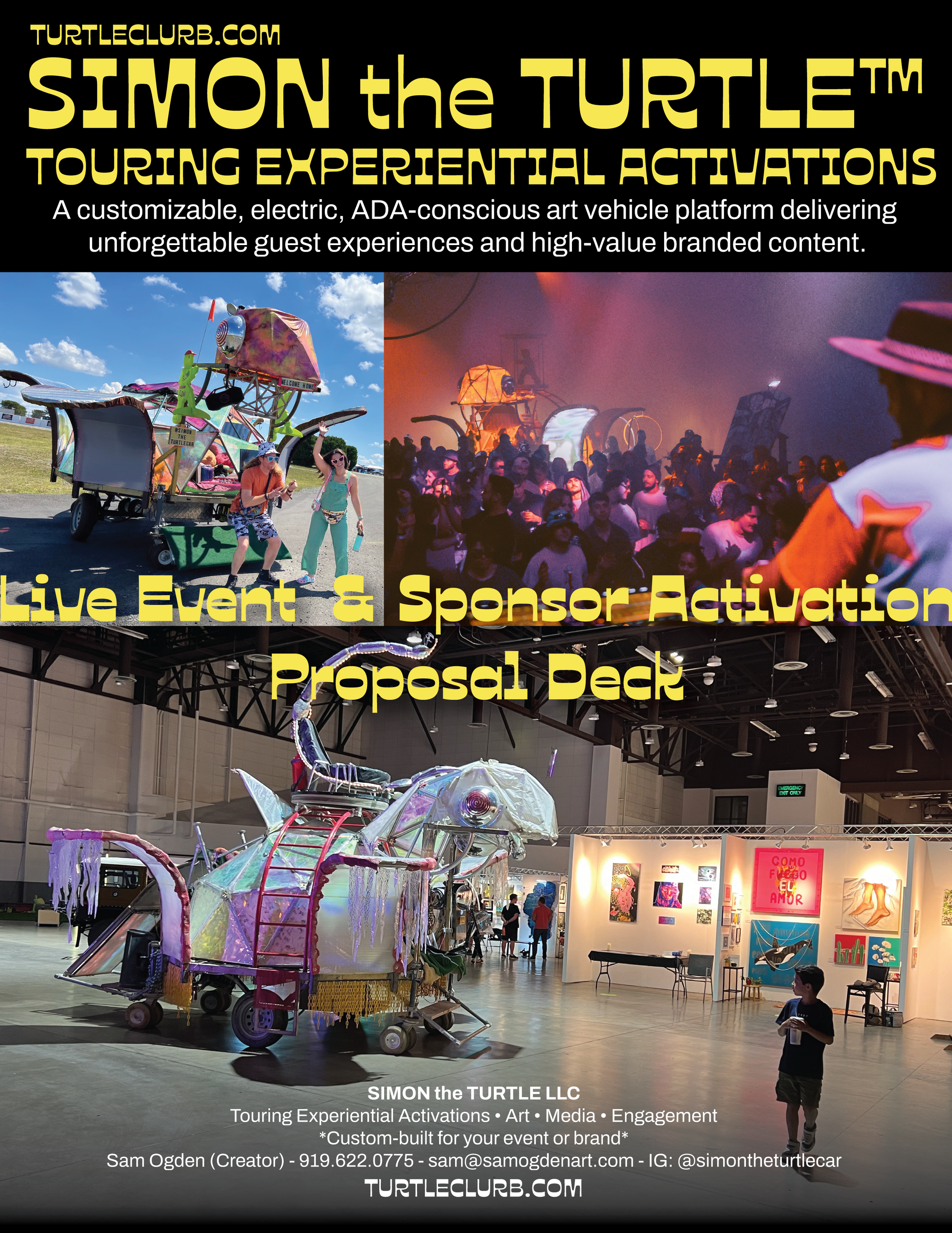 SIMON the TURTLE Touring Experiential Activations