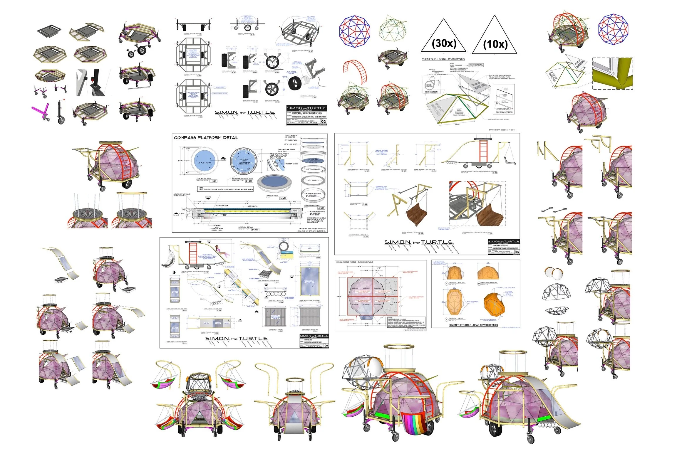 SIMON the TURTLE - ASSEMBLY
 PLAN Compilation