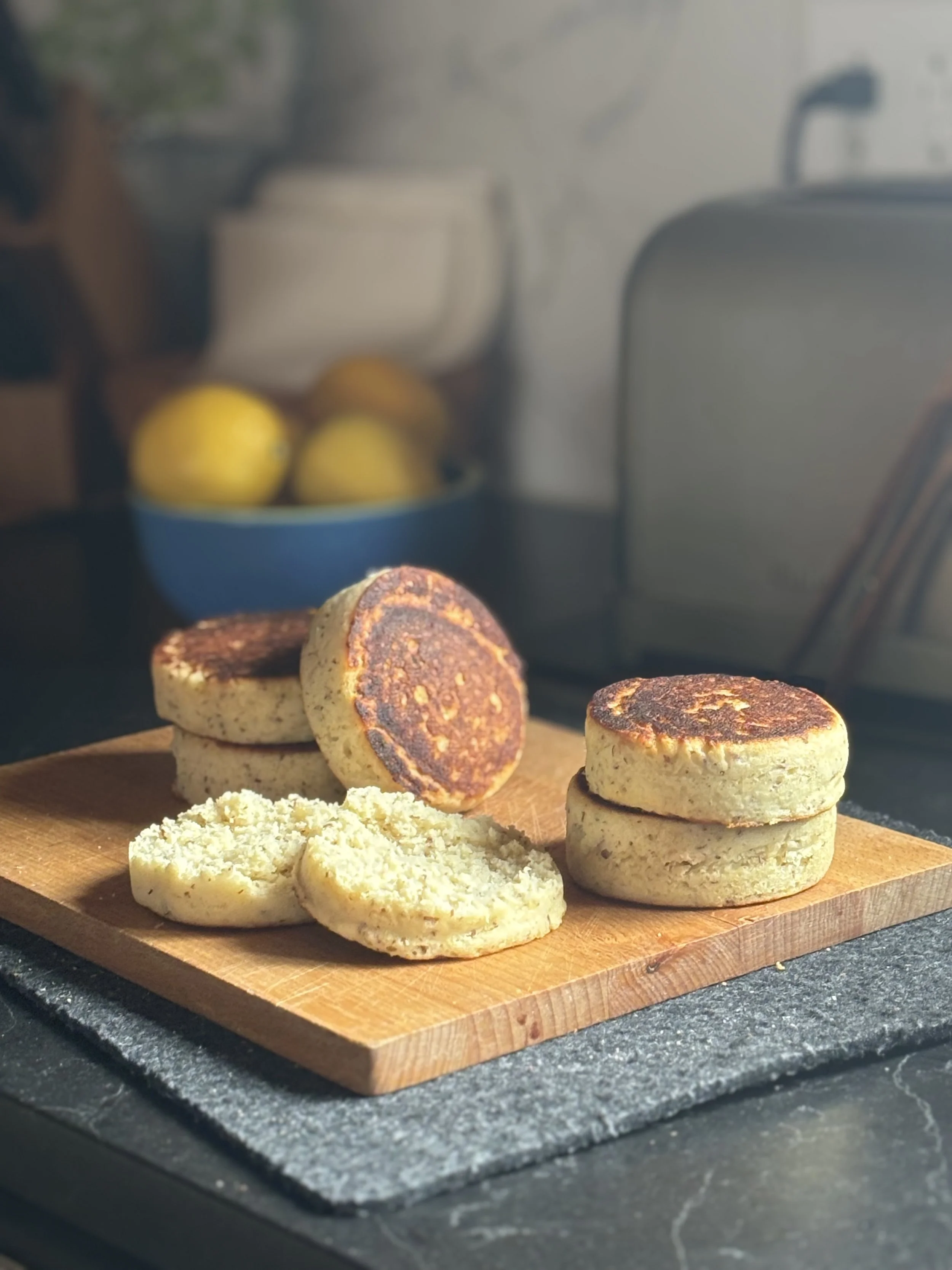 Classic Gluten-Free English Muffins (6) — Swift Planet Bakes