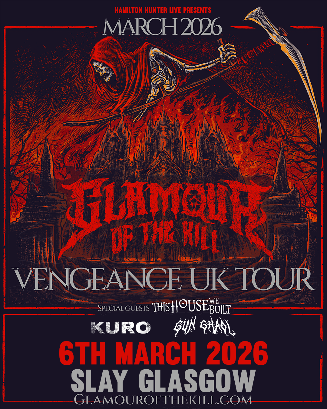 gun ghaol, glasgow, scottish metalcore, glamour of the kill poster