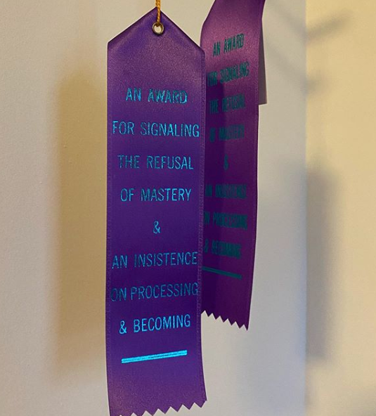Award designed by Genderfail Press