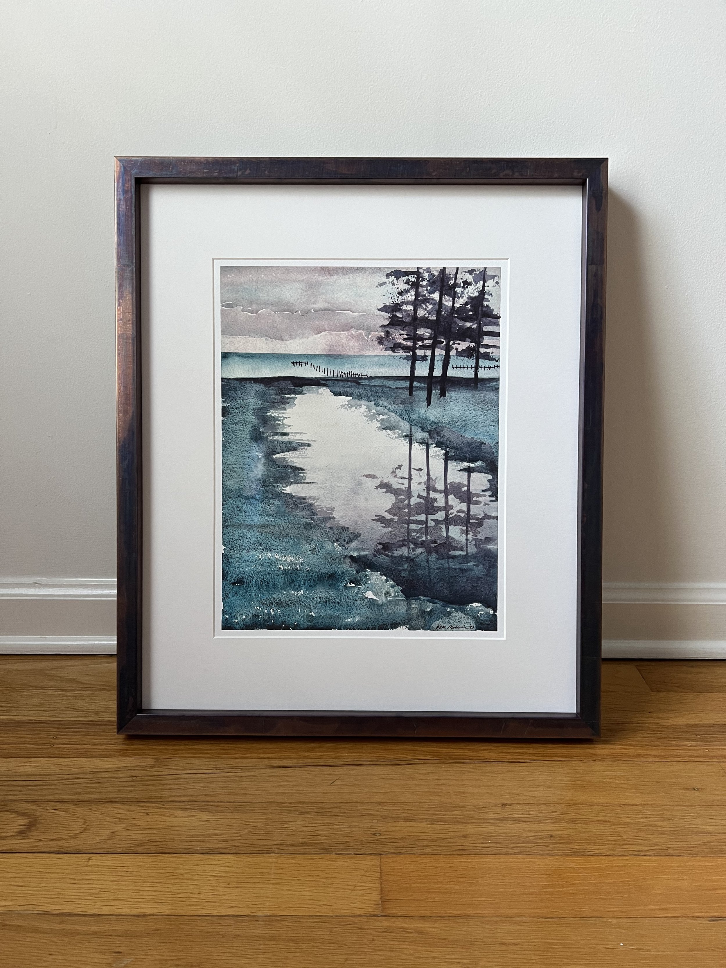 Pond and Pines giclee print