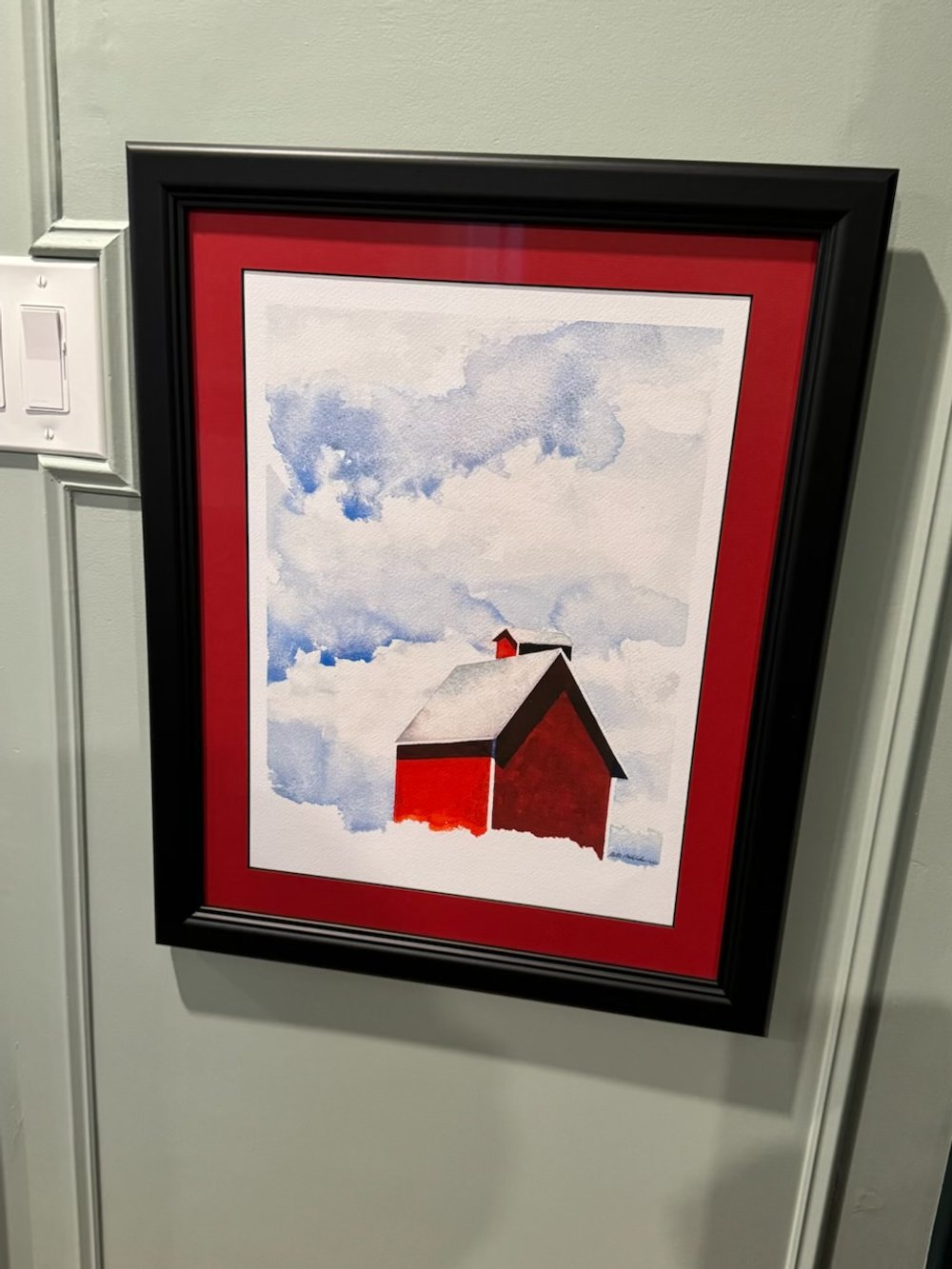 Bright Day Barn giclee print, "When in doubt, put a barn in it!"