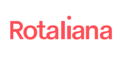 Rotaliana Logo in roter Schrift auf weißem Hintergrund