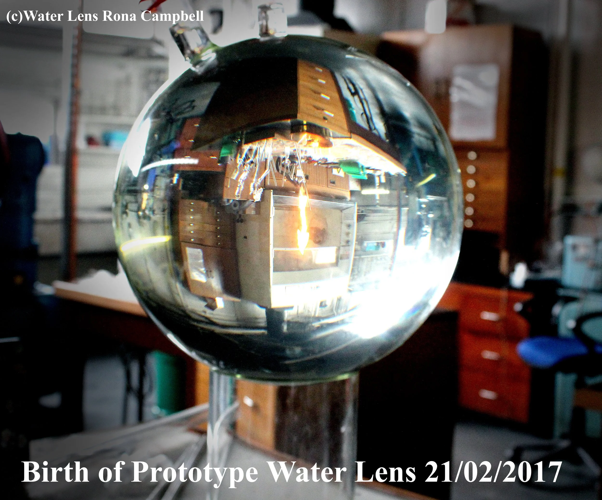 New Invention: Water Lens Fine Art Photography by Rona Campbell, funded by the Arts Council, Wales