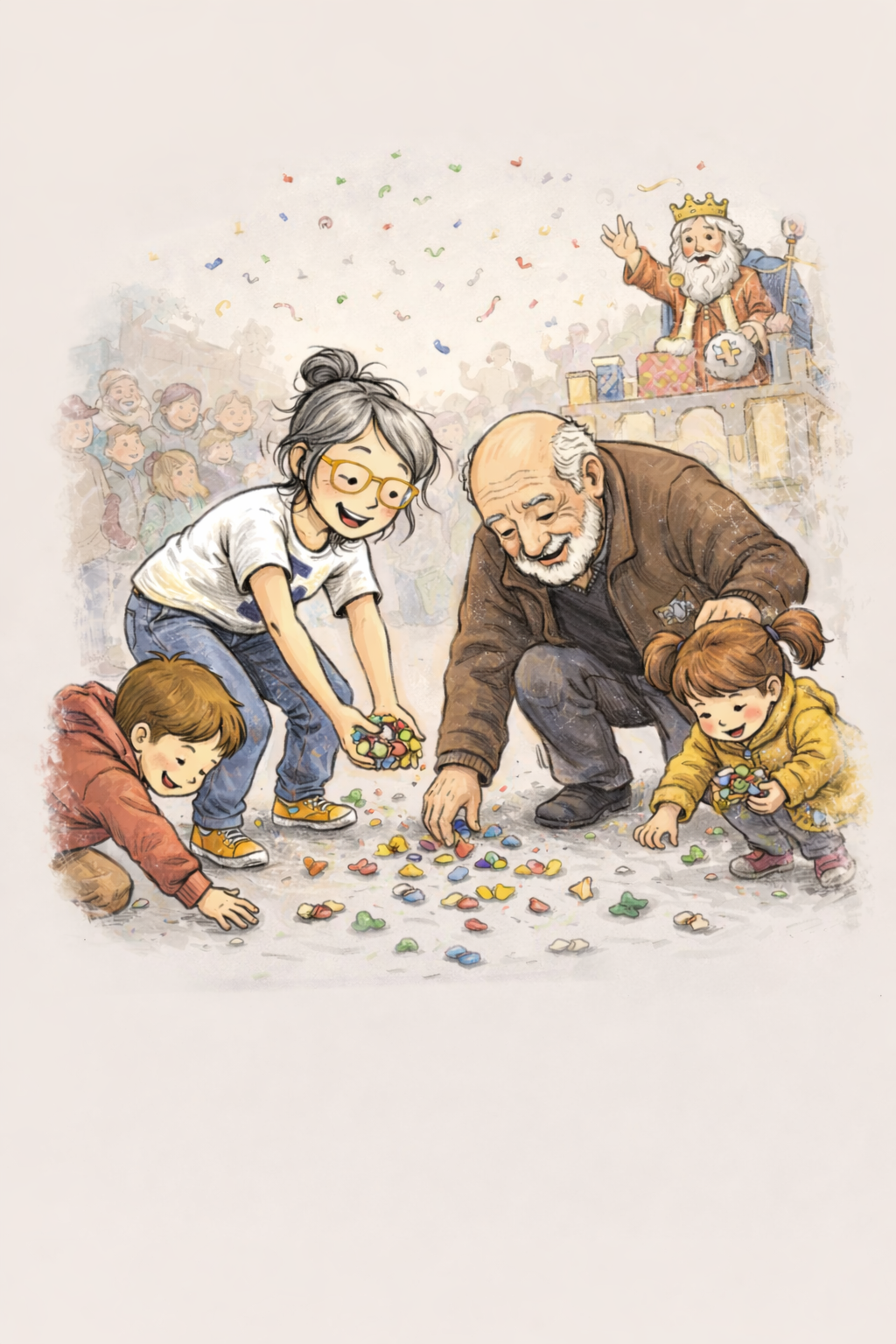 Caramelos en la cabalgata