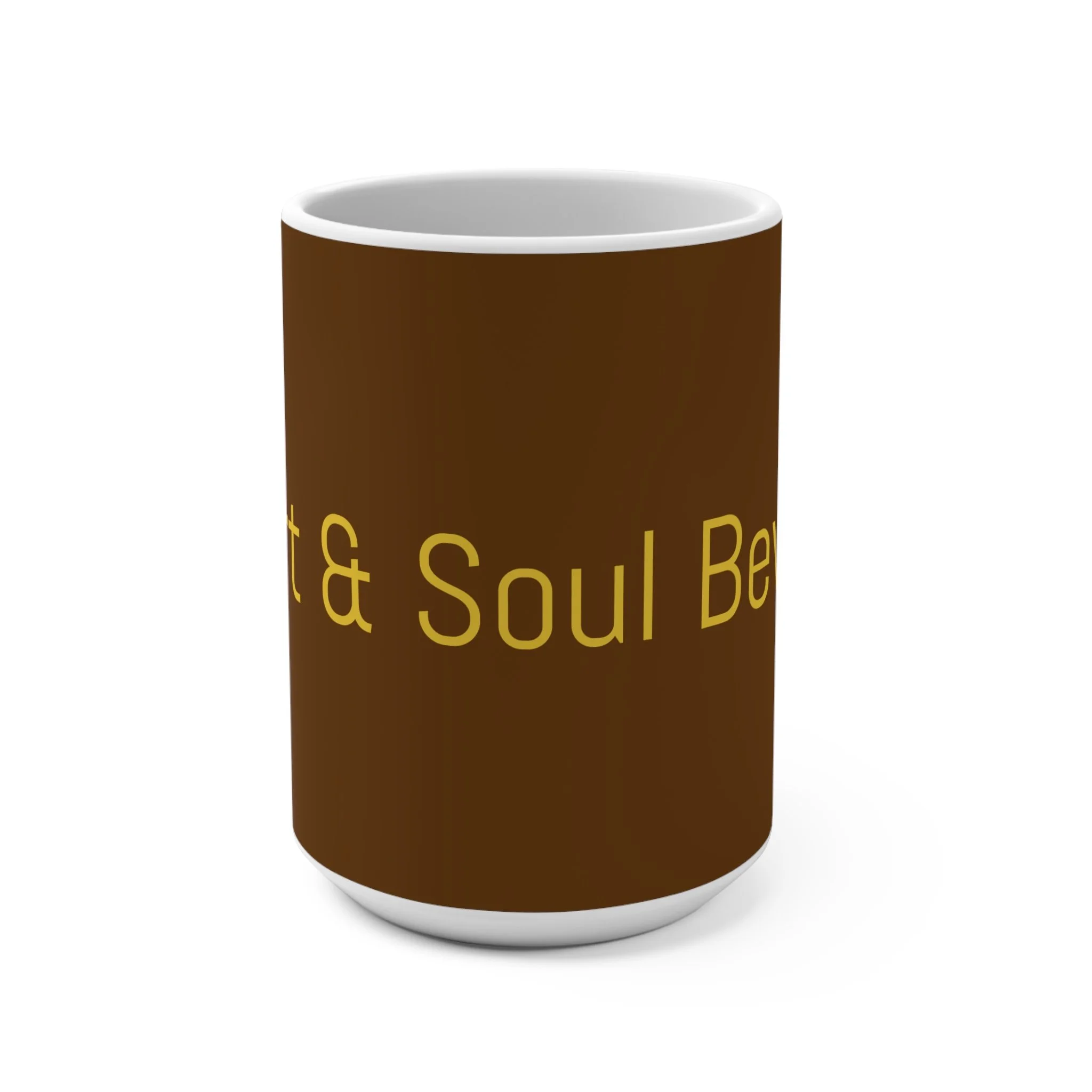 Heart & Soul Beware Mug | Brown 15oz Ceramic — Storyteller’s Edition