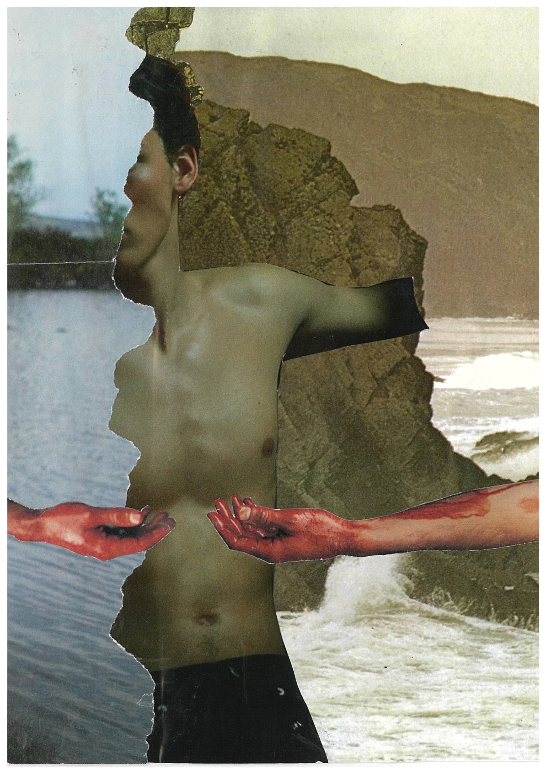 i caught myself on the crag (ii) | a5 print