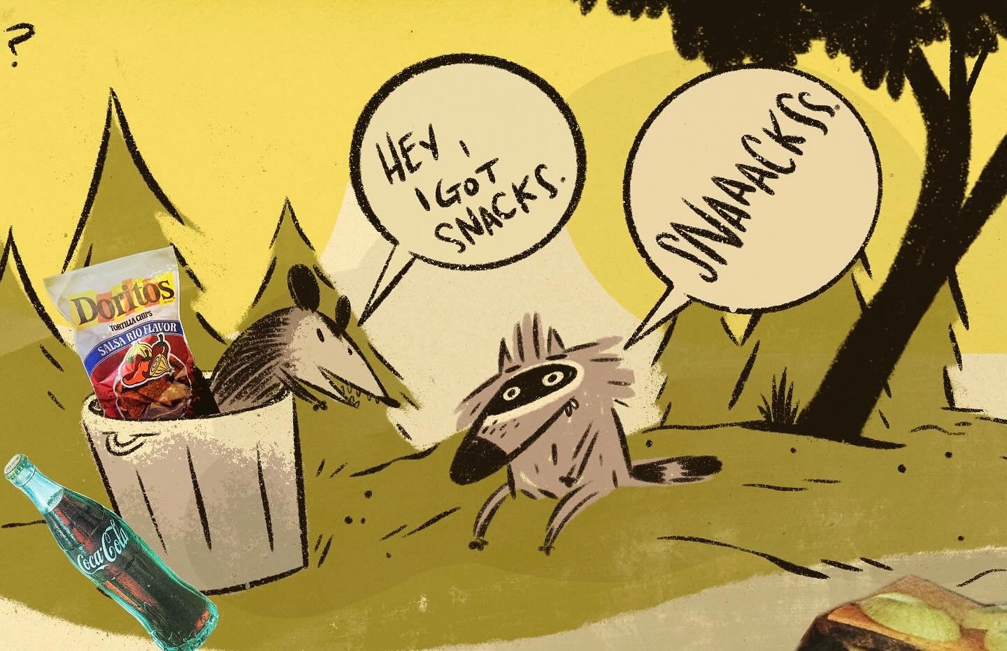 5-star trash cuisine coming soon! 🌭🍟 #ComicLife #SnackAttack #HandDrawnLaughs #EEMLewisArt #ComicCommunity&rdquo;#ComicLife #HandDrawnComics #emlewisart #camplands #camplandscomic #ComicArt #IndieComics #ComicCreators #ComicCommunity #CartoonCharac