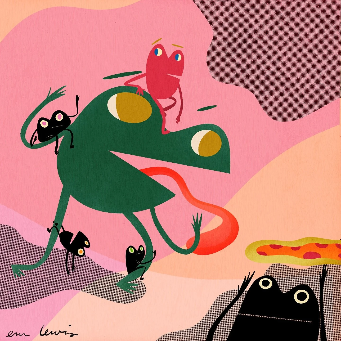 Frogs from the #sketchbook #frogs #illustatorsoninstagram