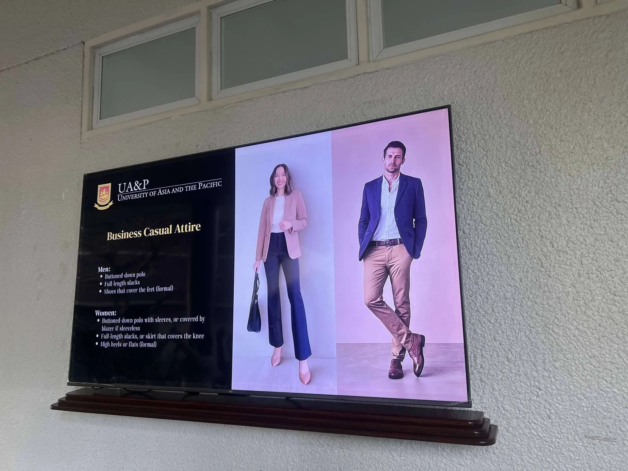 On the Proposed UA&P Dress Code