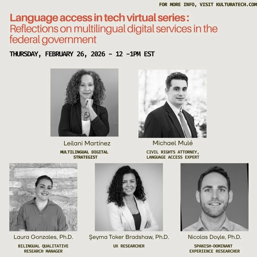 Key takeaways from the language access &amp; technology virtual session: Reflections on multilingual digital services in the federal government