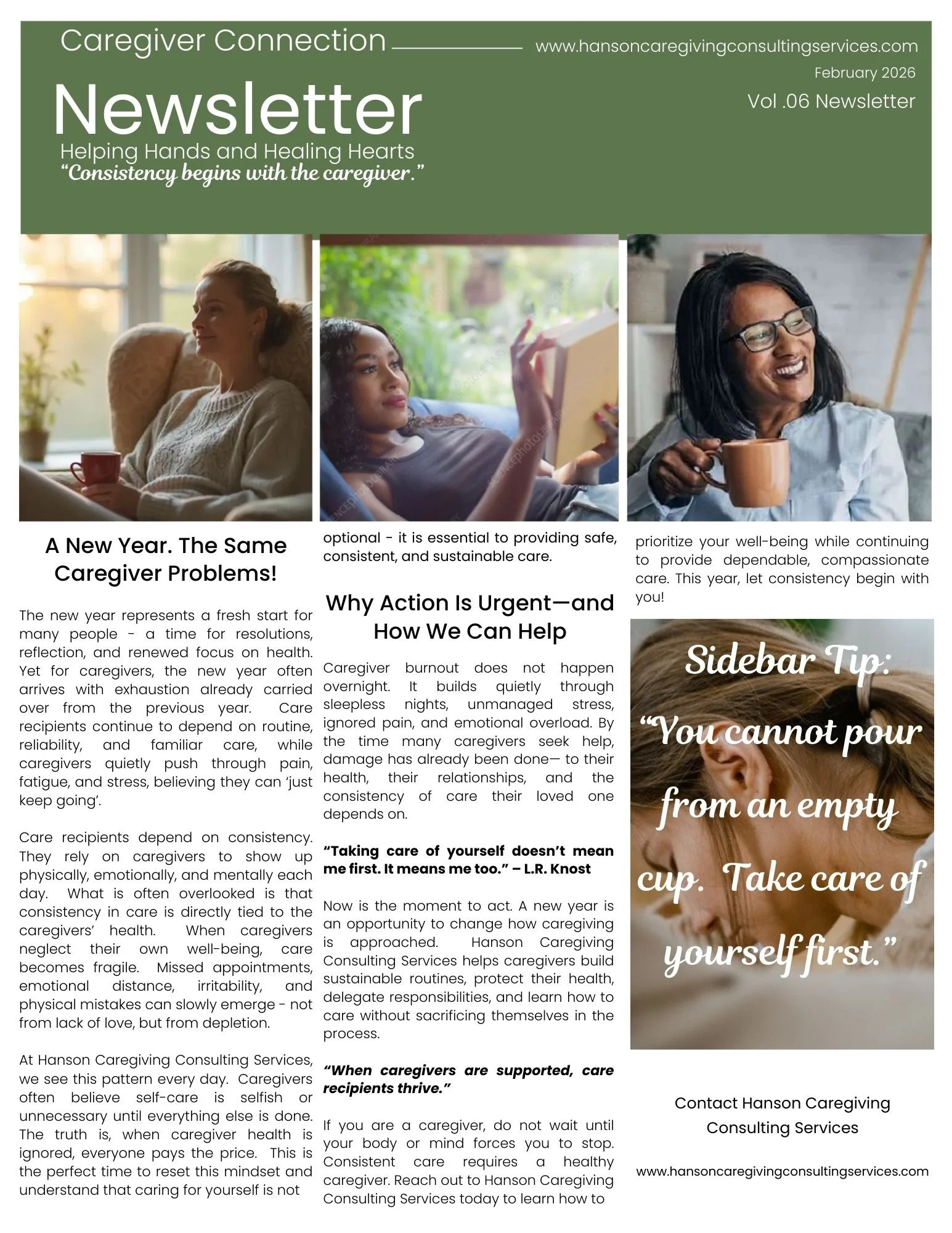 Caregiver Connection Newsletter - February 2026!