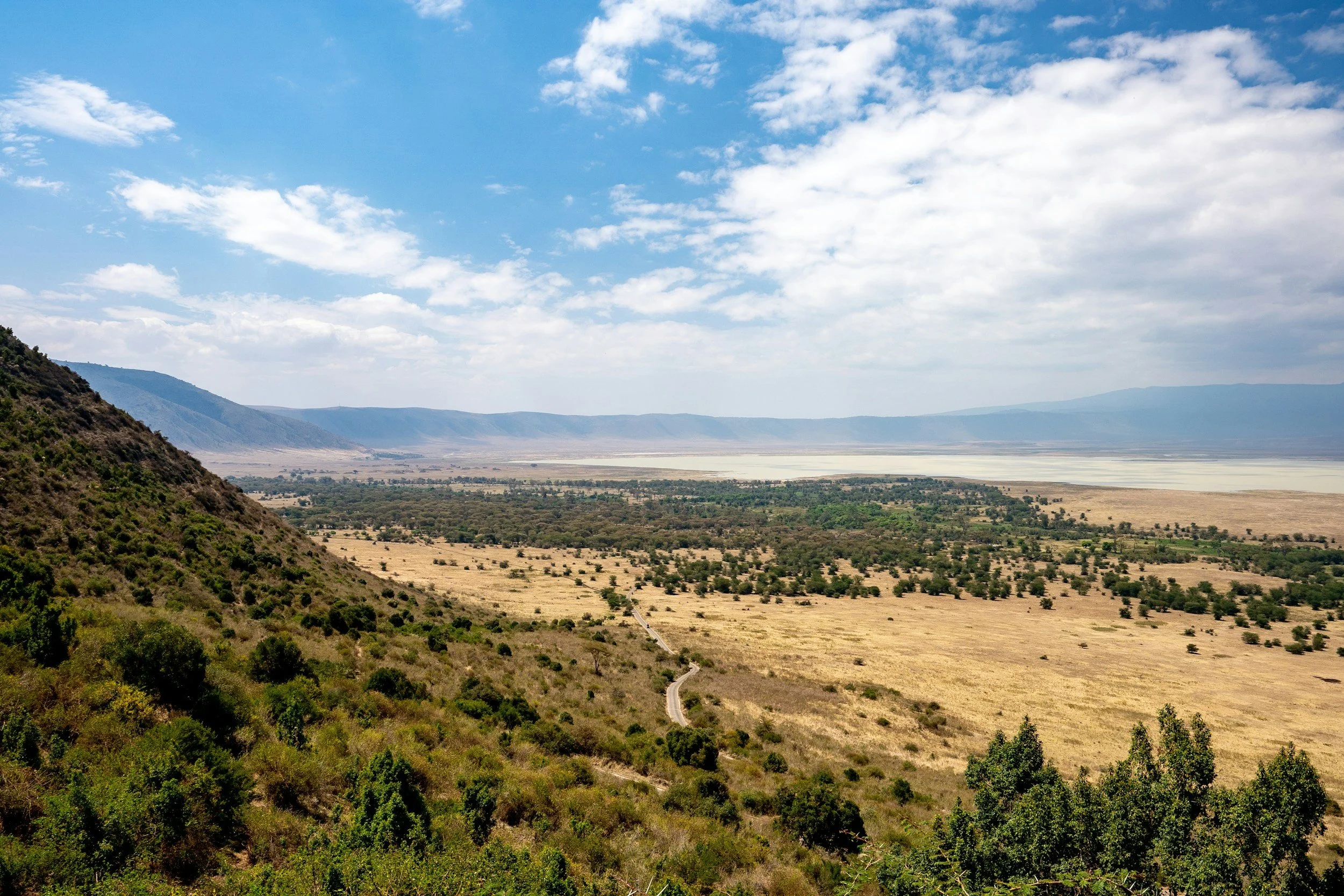 Bild über die Landschaft des Ngorongoro-Krater in Tansania