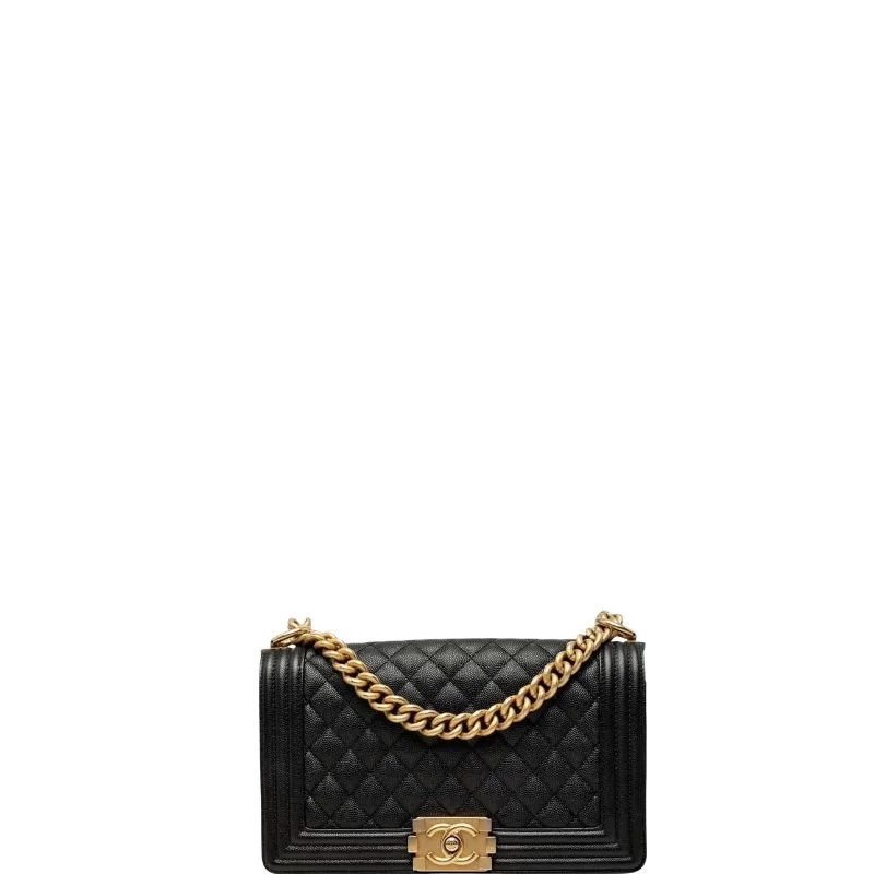 Caviar LeBoy Shoulder Bag Black
