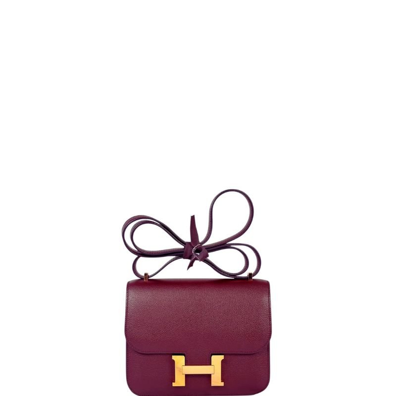 Constance Shoulder Bag Burgundy/Gold