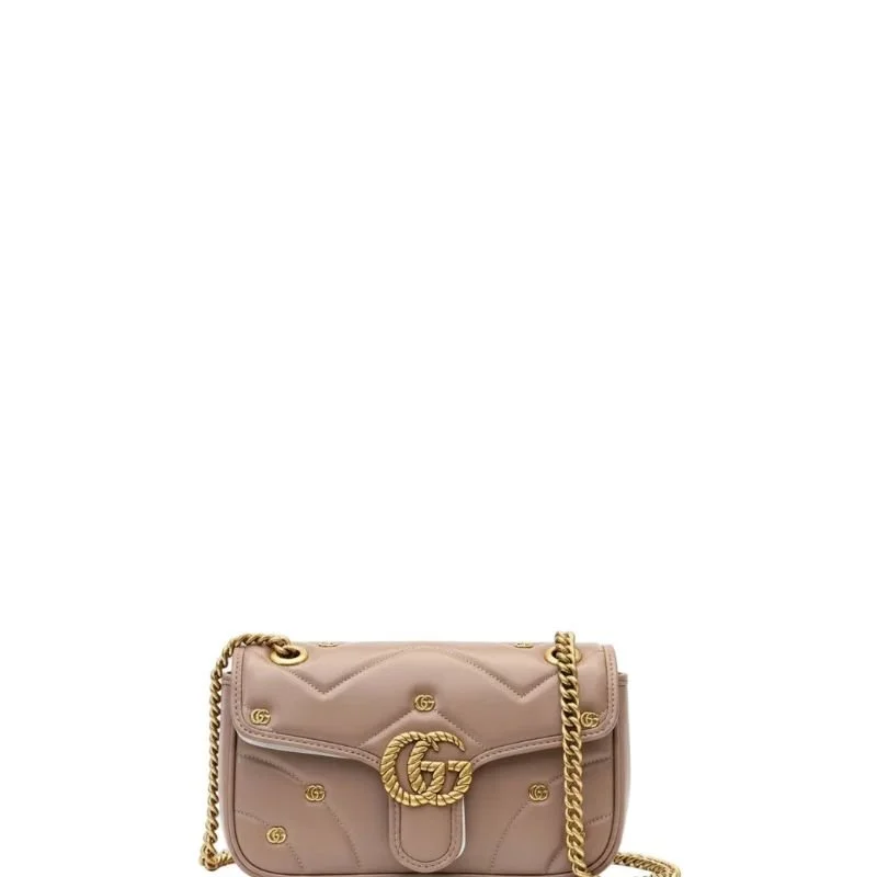 Marmont GG Shoulder Bag Cream Pink