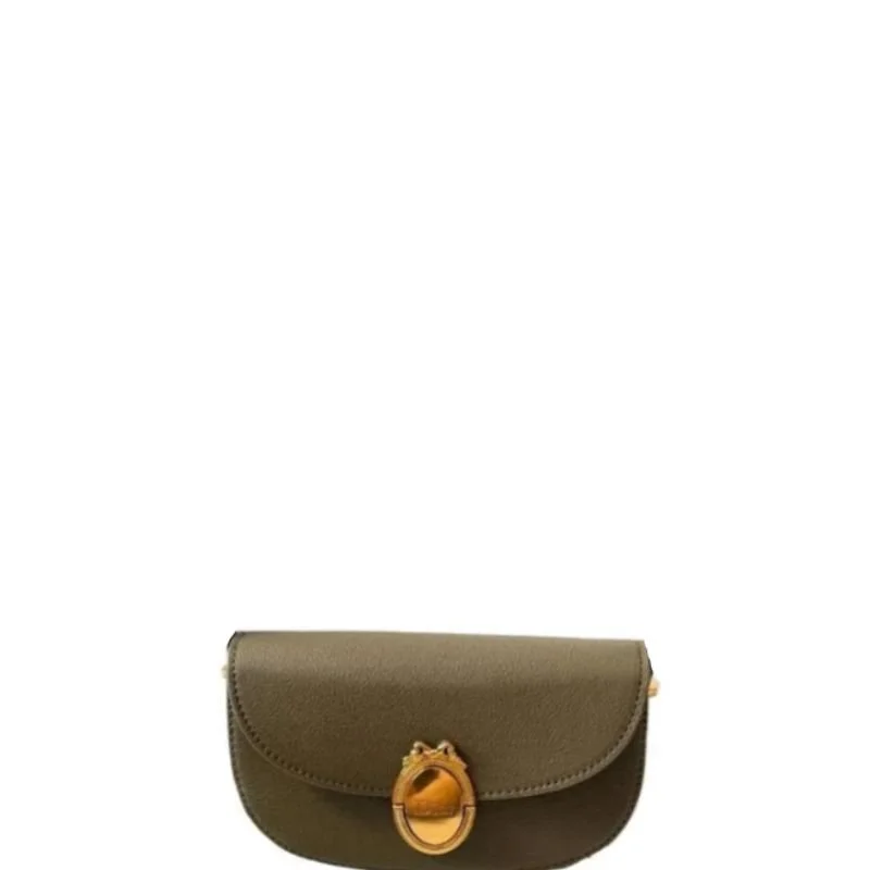 Médaillon Small Flap Bag Khaki