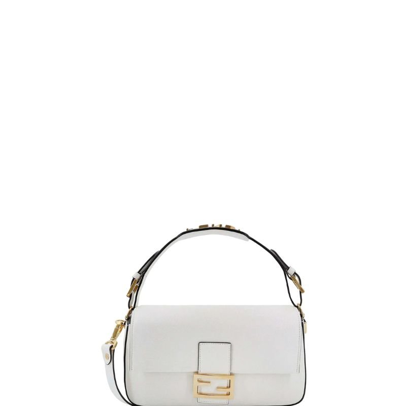 Baguette Shoulder Bag White/Gold