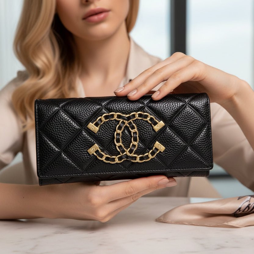 Caviar Long Wallet