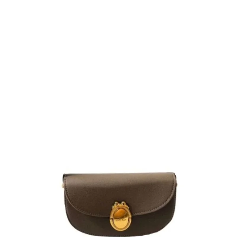 Médaillon Small Flap Bag Brown