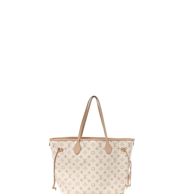 Neverfull Inside Out MM  Tote Bag White/Beige