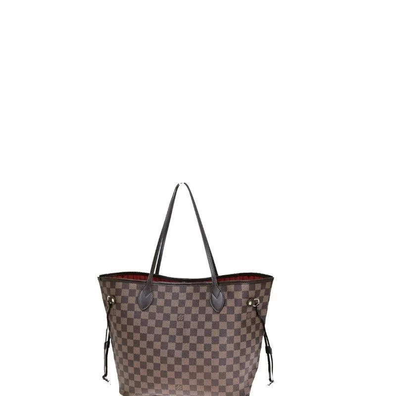 Neverfull MM Monogram Tote Bag Brown