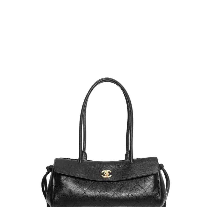 26S Small Shopping Baguette Bag Black