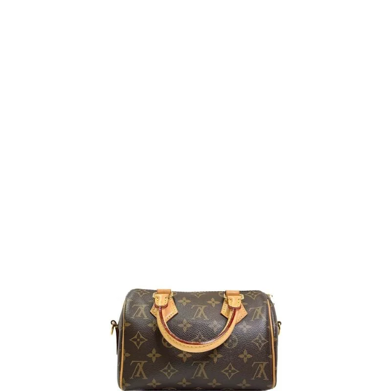 Speedy Monogram 20 Pillow Bag Brown