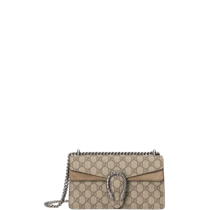 Dionysus canvas shoulder bag beige
