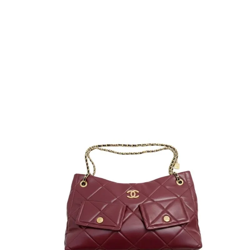 25K Hobo Tote Bag Cherry Red New