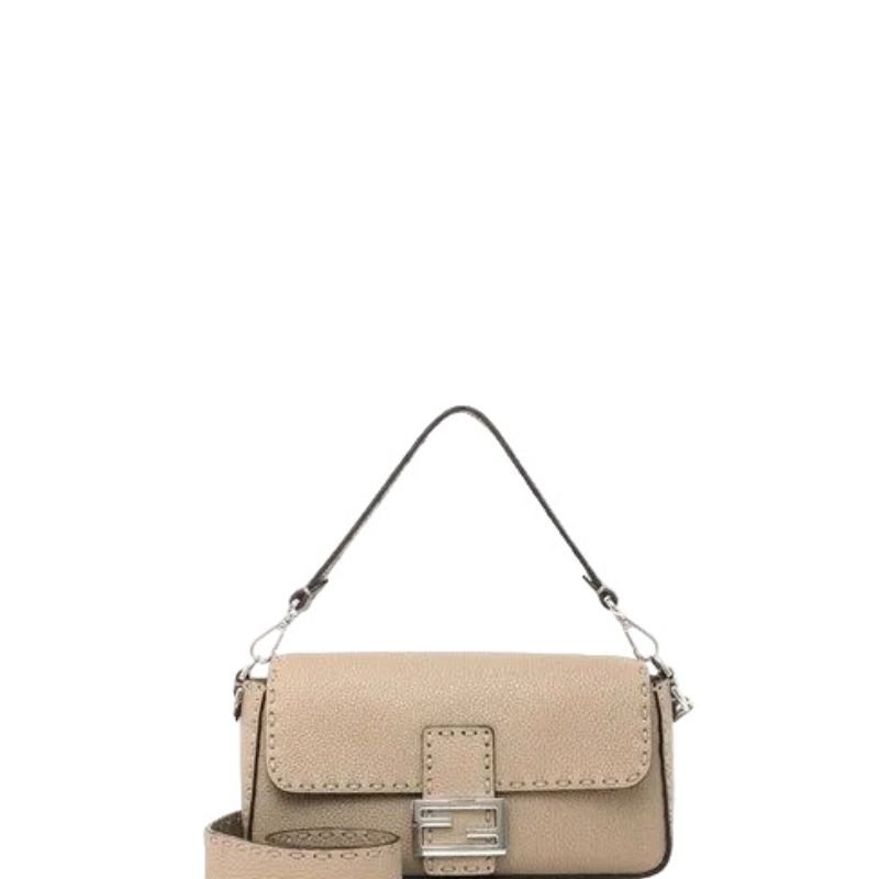 Baguette Shoulder Bag Beige