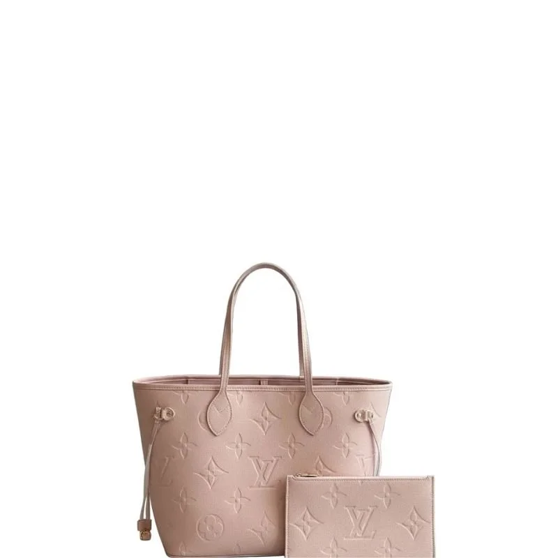 Neverfull MM  Tote Bag Cream Pink