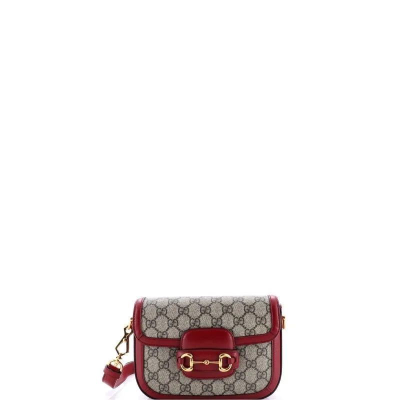 Mini Horsebit 1955 Canvas Bag Red