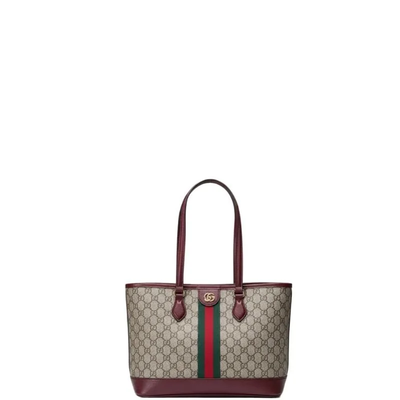 Ophidia Medium Tote Bag Burgundy