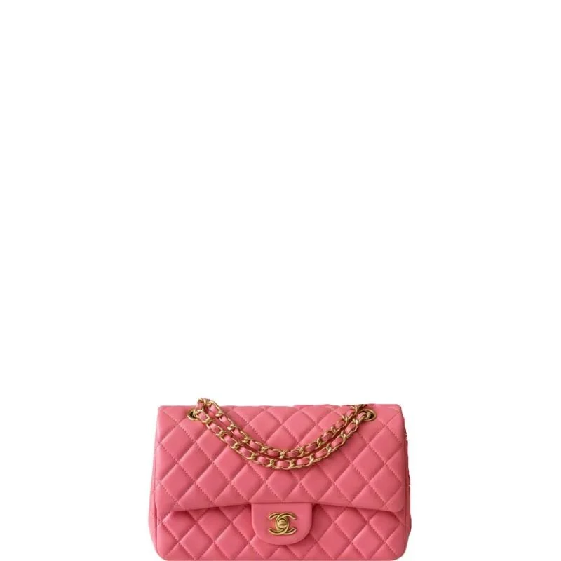 Lambskin Classic Flap Bag - Jumbo 26 Rose