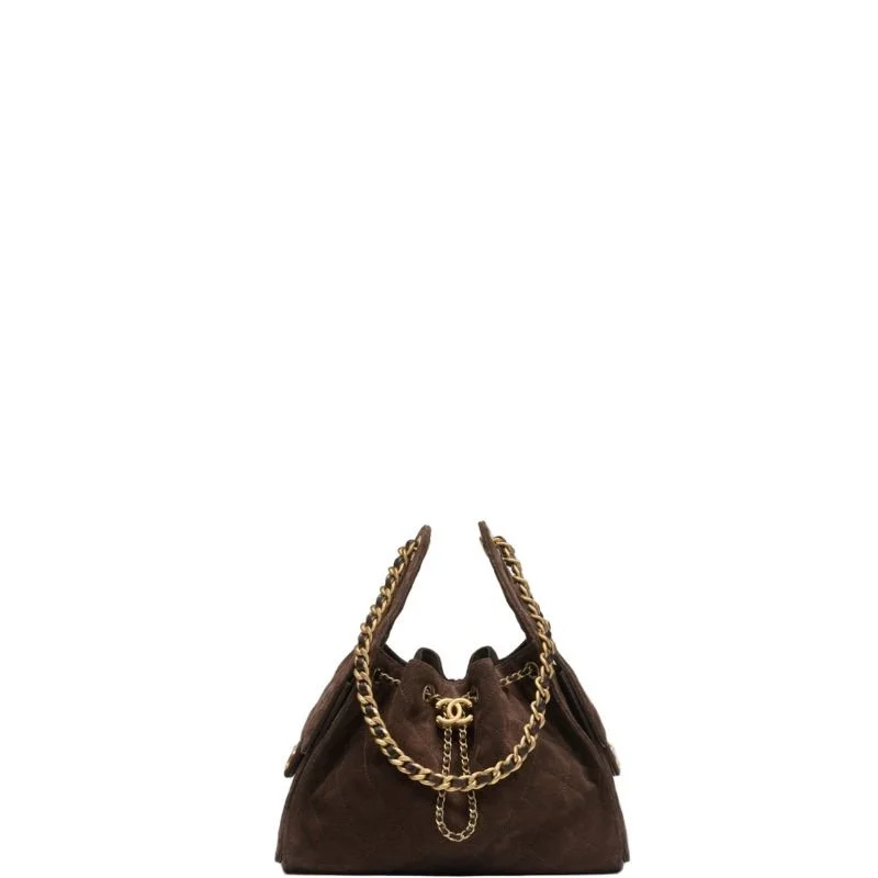 25 Small Hobo Bag Suede Brown