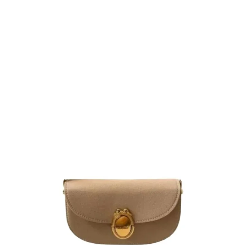 Médaillon Small Flap Bag Beige