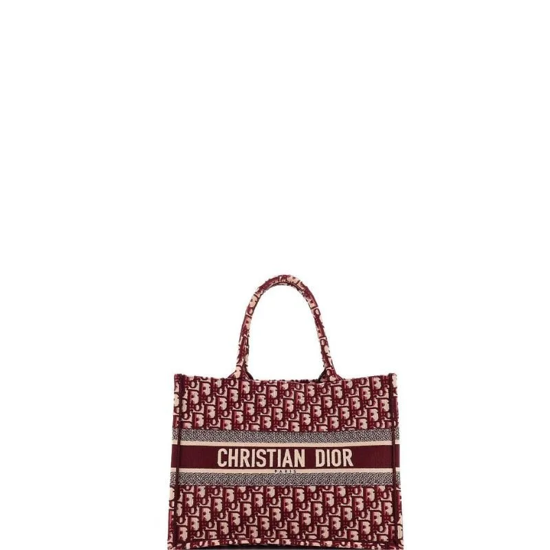 Book Tote Bag Burgundy