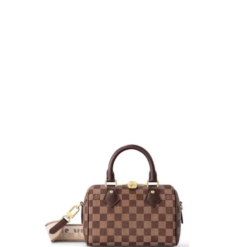 Speedy Damier 20 Bag Brown