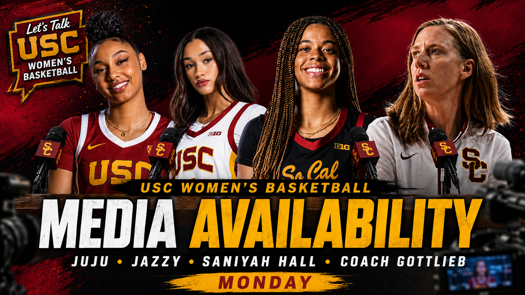 USC Women’s Basketball Media Day Gives First Look at a Loaded Roster