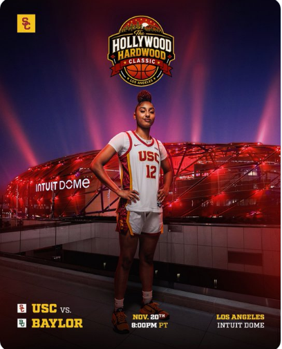 USC Women’s Basketball To Face Baylor in Inaugural Intuit Dome Hollywood Hardwood Classic