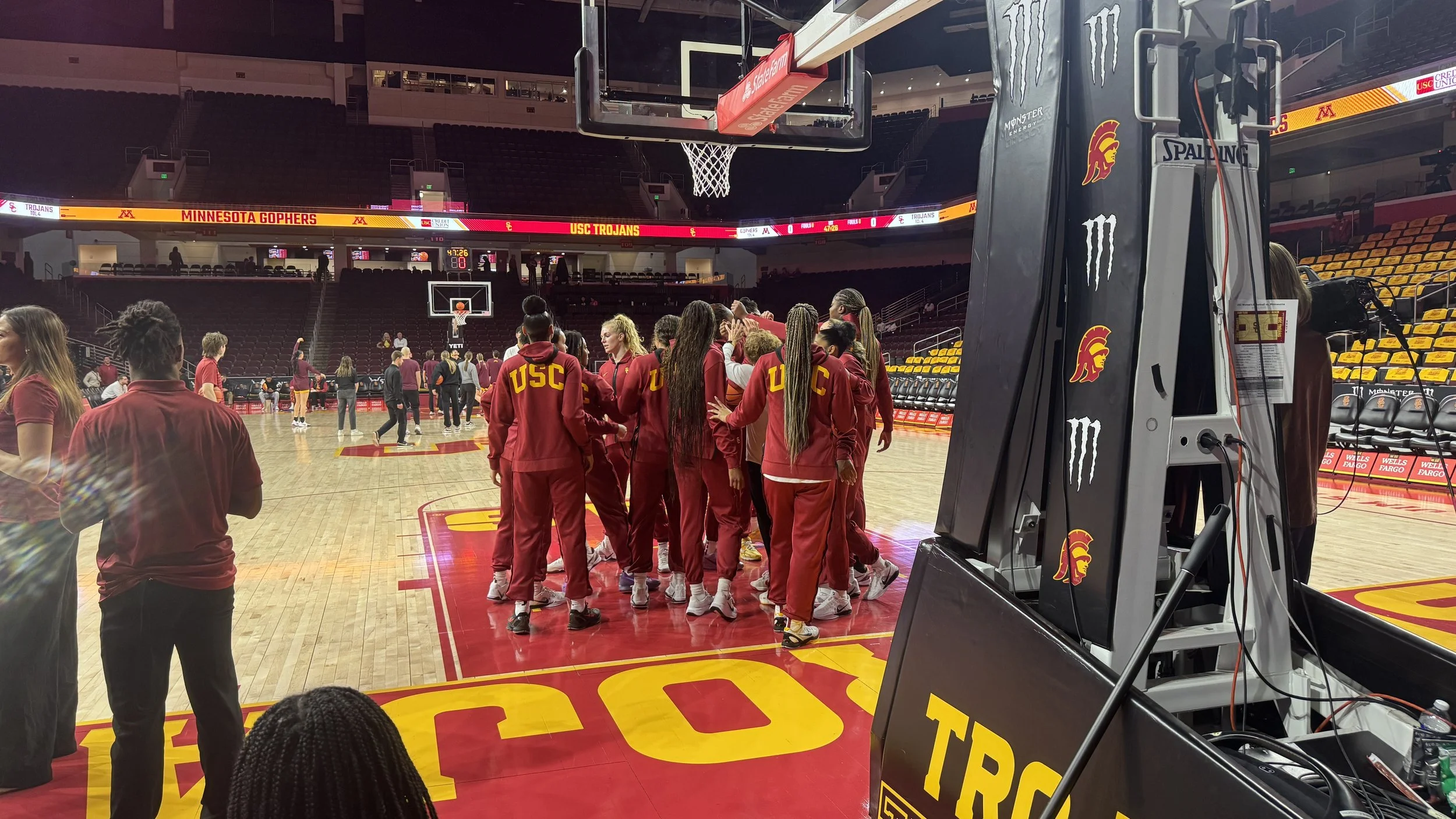 team huddle pre game