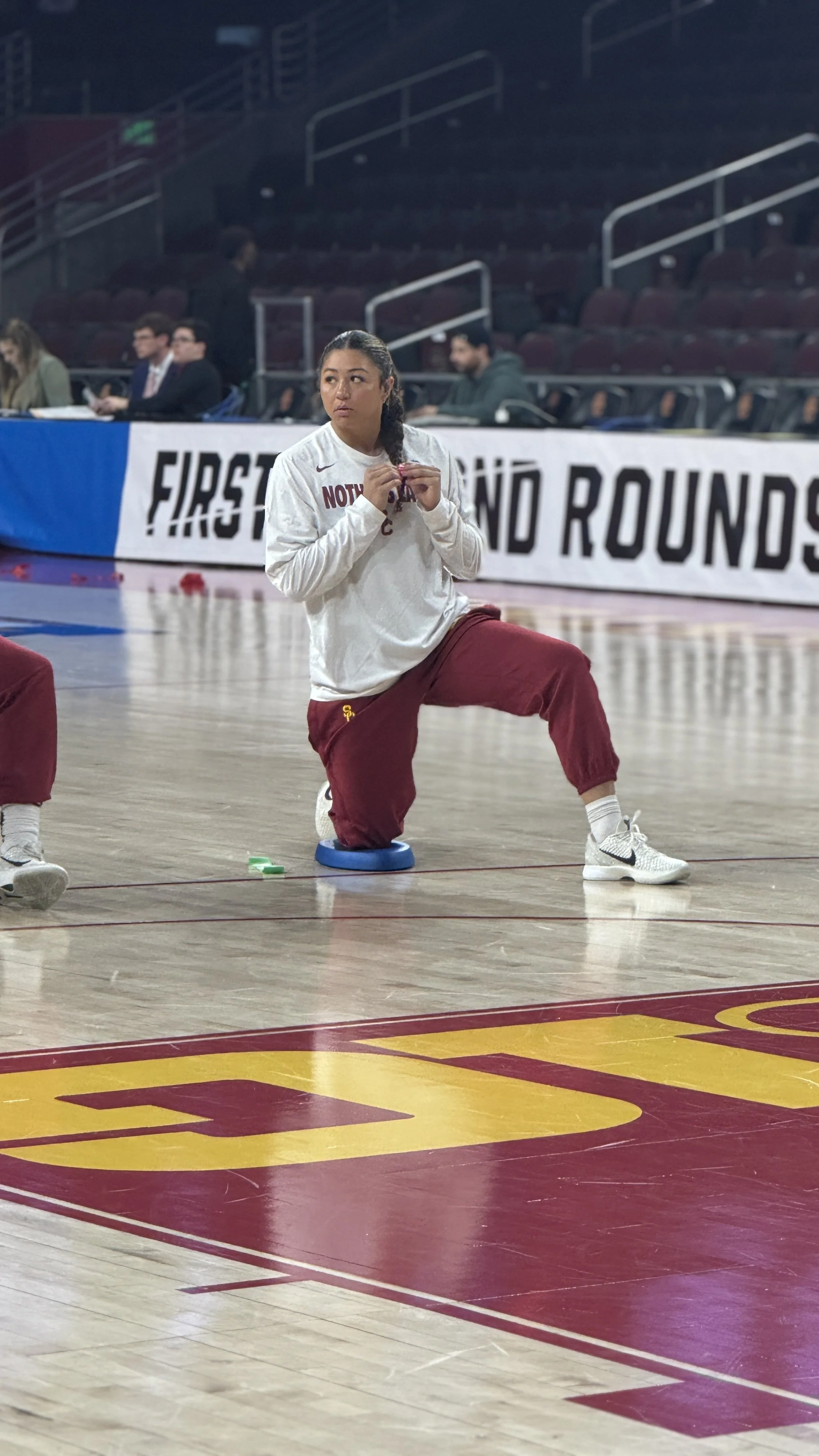 Kennedy Smith Stretching pre game