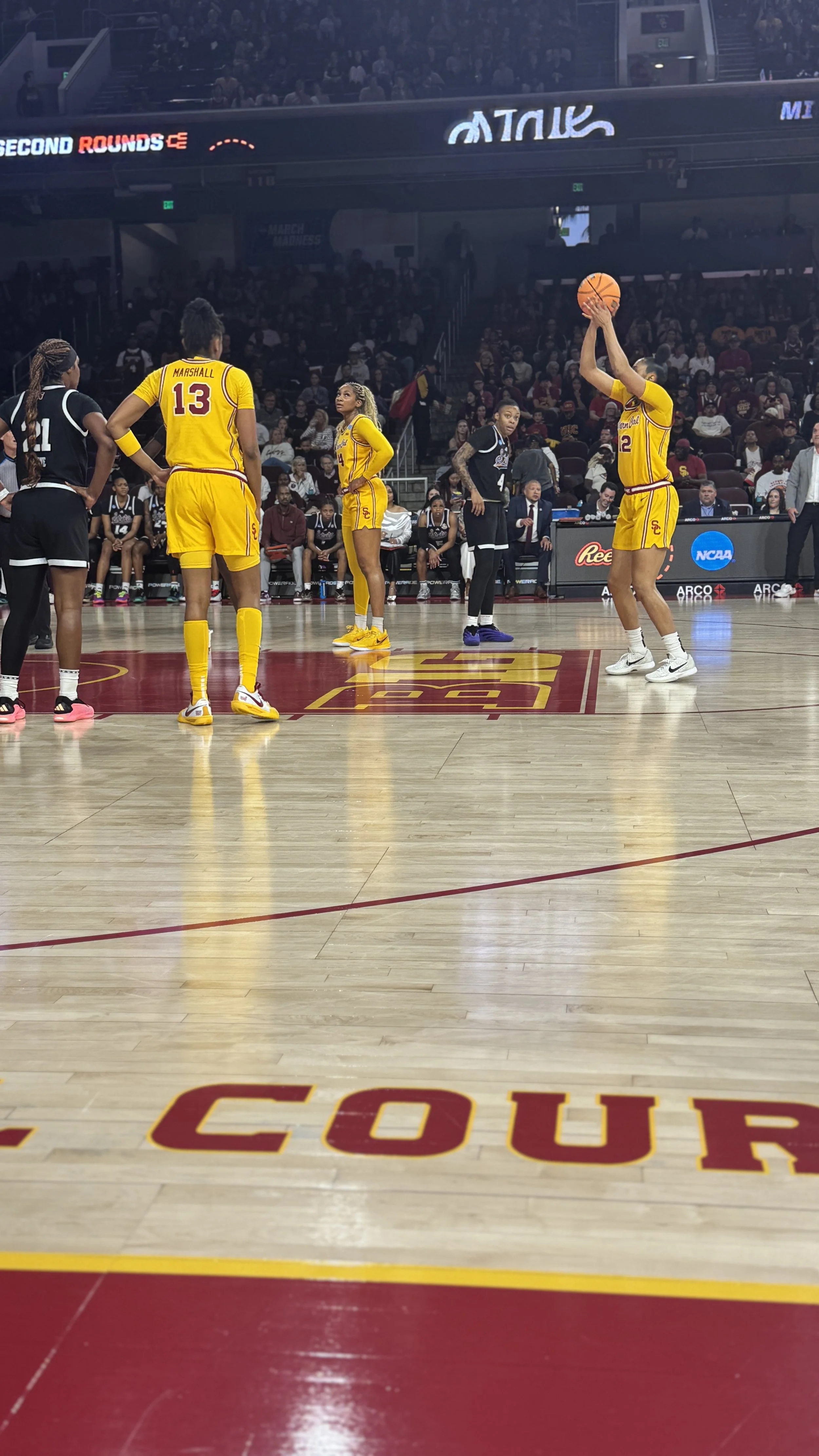 Juju shooting free throw during game