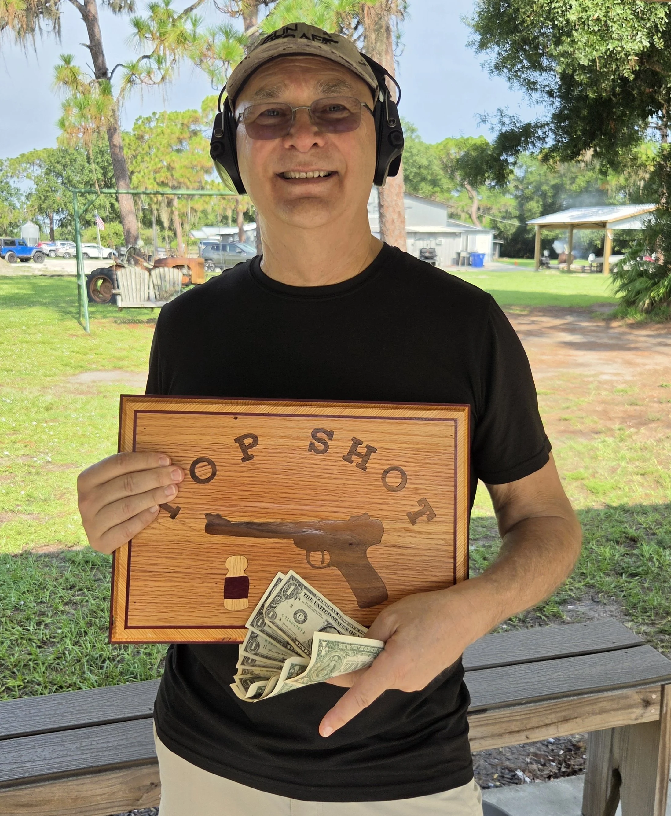 7-31-2026: 12 Participants Today, including (3) Red Banders. Tim Goszka and Frank Savino both hit the red band on the bottle in the first round and caused a shoot off. Tim Goszka hit the red band in the 4th round out of a possible 5 and claimed all t