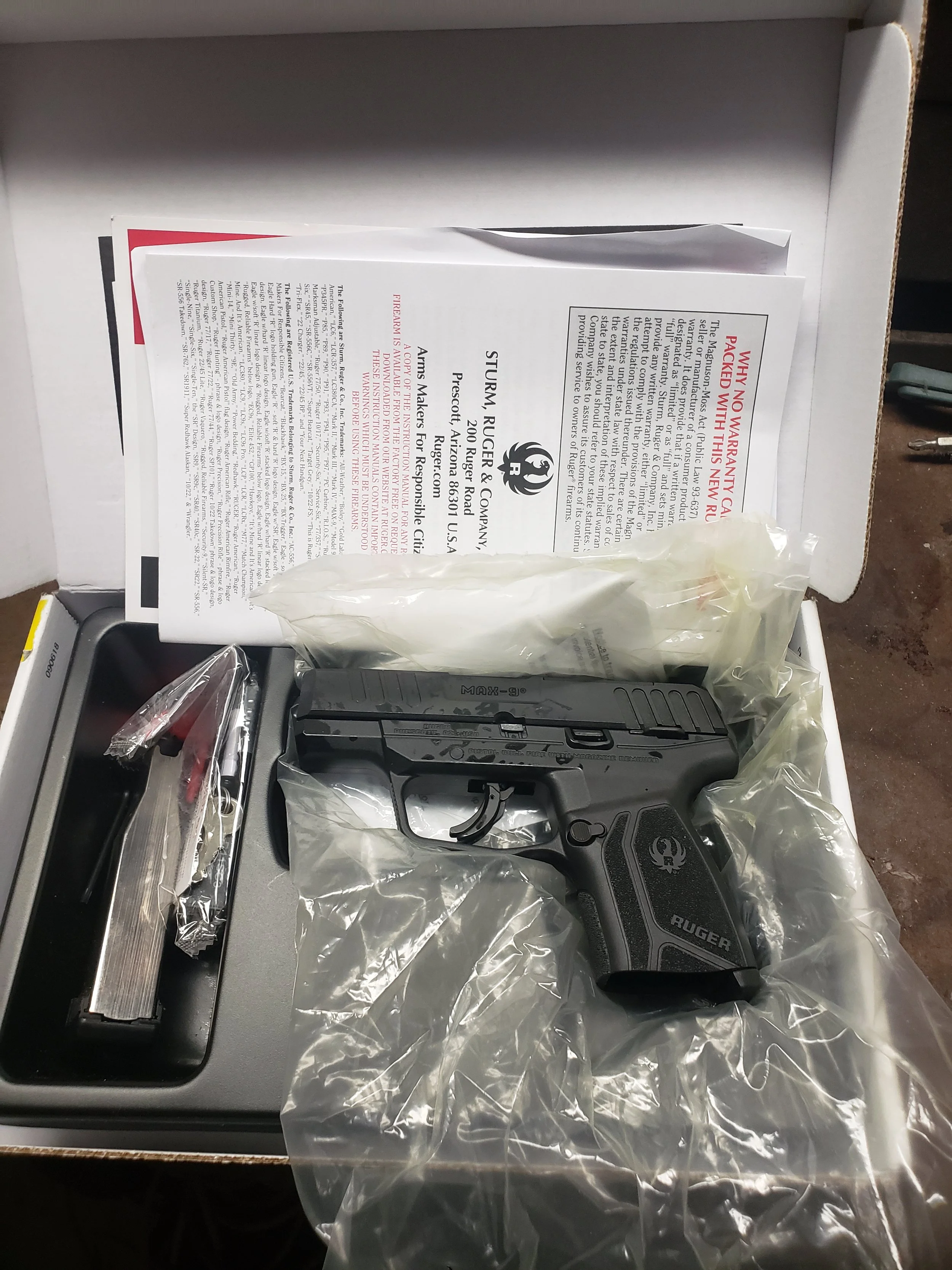  Ruger max 9  Name: Larry Clookey Item Description: New in the box ruger max 9, 9mm compact Asking Price: 225 Price Negotiation: Make Offer Phone: (570) 862-7225 Either Calls or Texts Email: larryclookey@yahoo.com Expires: 12/05